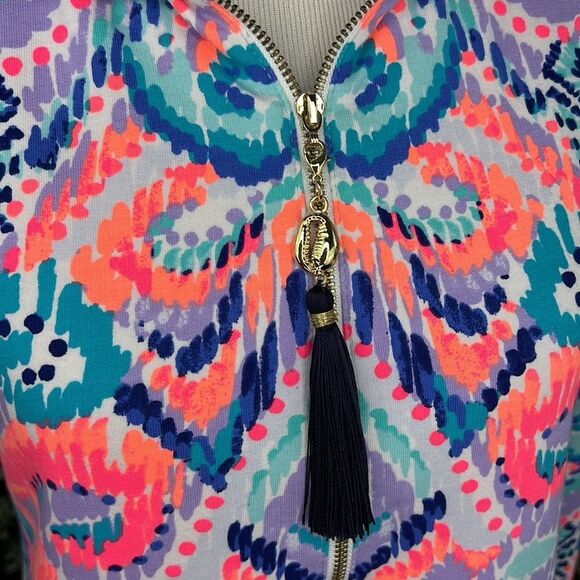 Lilly Pulitzer UPF 50+ Skipper Popover Dress Solar Opposite - Picture 8 of 14